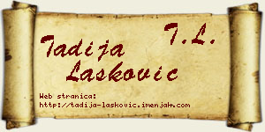 Tadija Lasković vizit kartica
